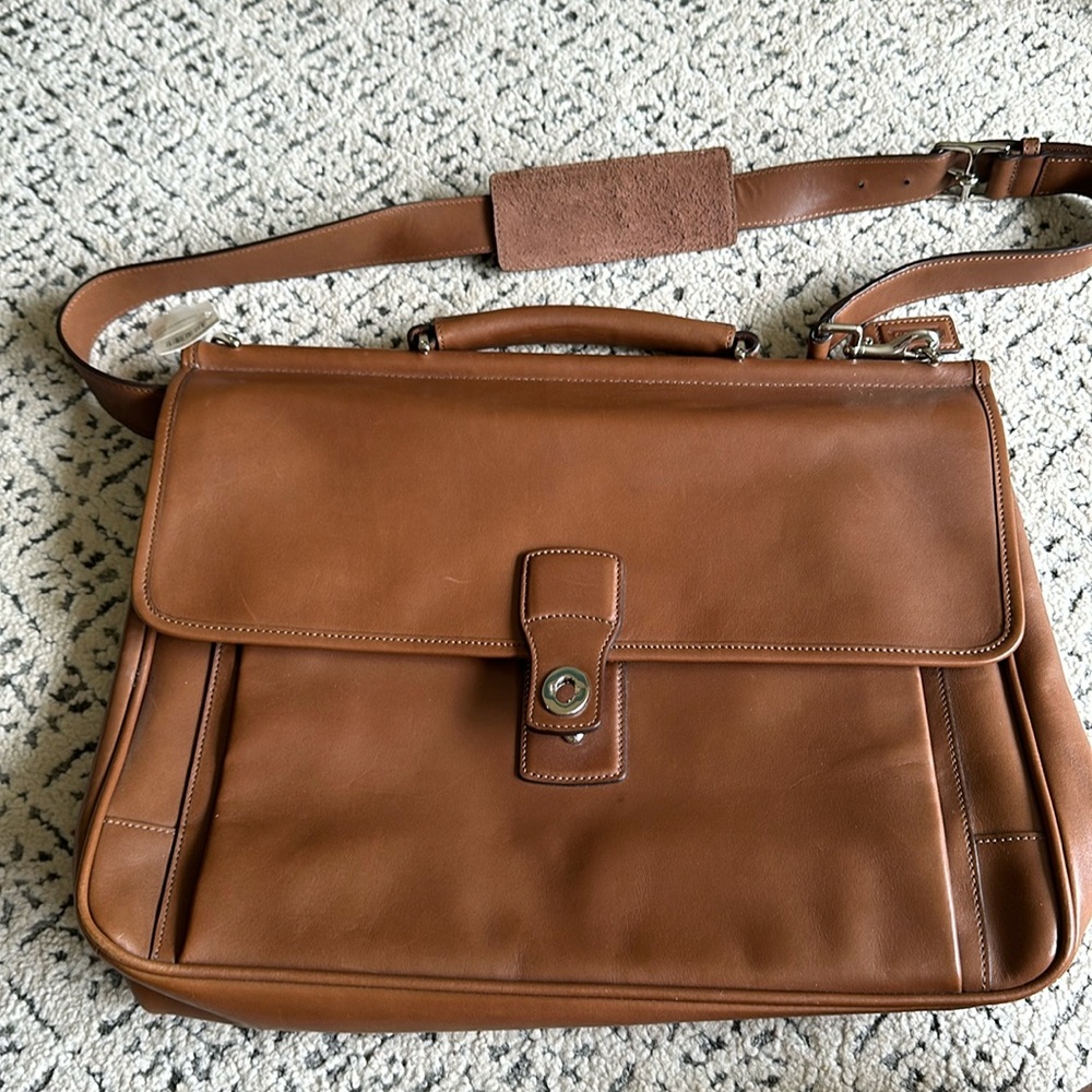 Coach Barclay Saddle Briefcase